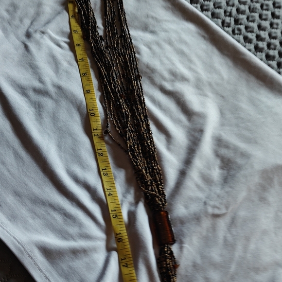 Brown Beaded Necklace - Picture 1 of 5